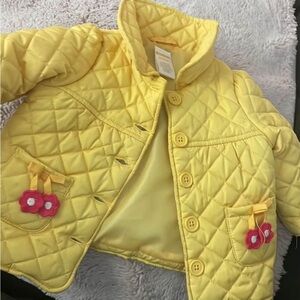 yellow coat 6-12 month old